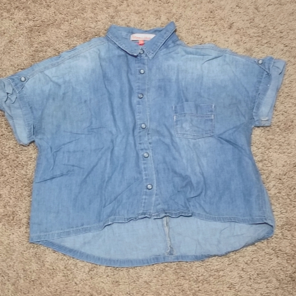 Demin crop top